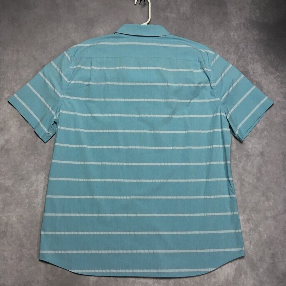 Southern Tide Mens Shirt size XL Button Up Short Sleeve‎ Blue Striped Stretch - Picture 15 of 15